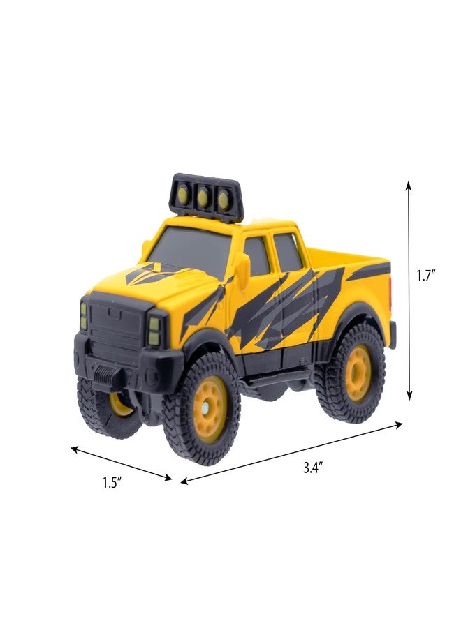 Mighty Fleet Diecast 3-Pack, Pick-Up Truck, SUV, and Off-Road Truck, Durable 3” Diecast Vehicles for Kids Ages 3+ - Image 2